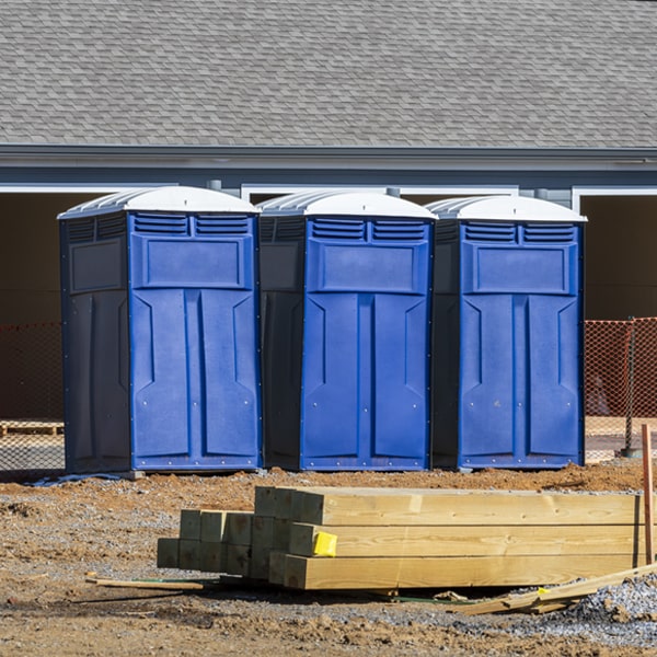 are there any restrictions on where i can place the portable restrooms during my rental period in Garnet California